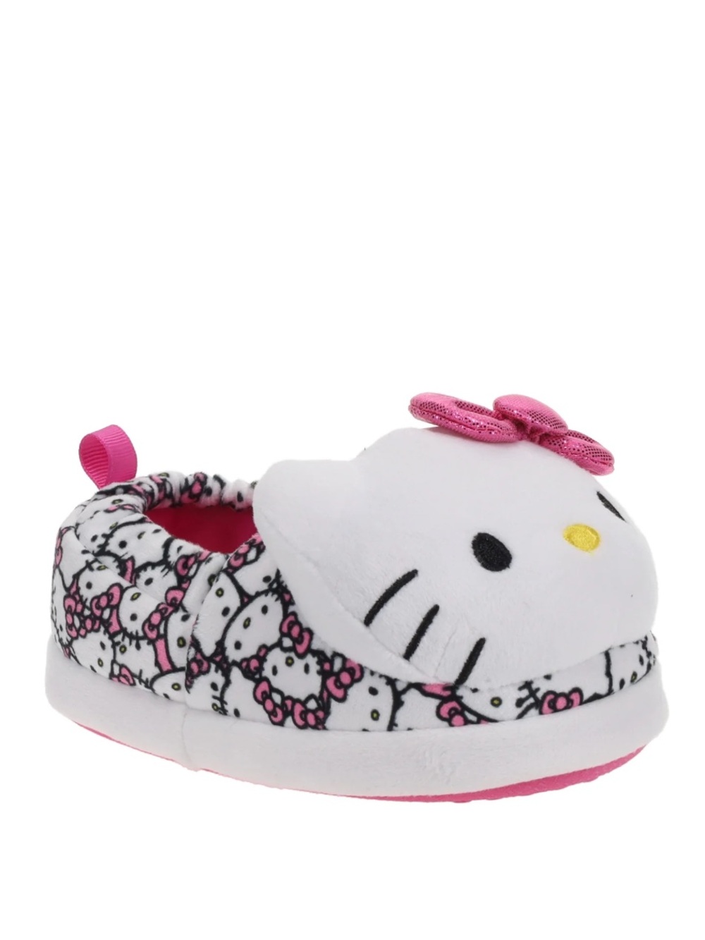 Hello Kitty White and Pink Plush Slip-On Slipper for Kids